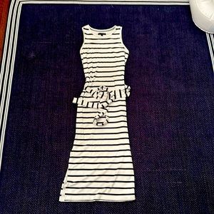 Banana Republic sleeveless striped belted coverup/casual dress; size small